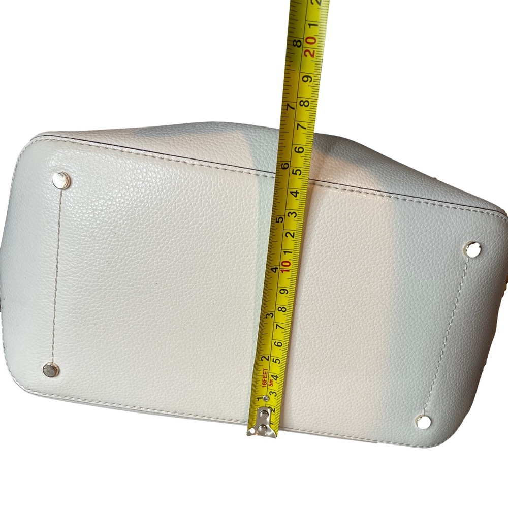Kate Spade Eva Refined Grain White Leather Large Bucket Purse - Picture 6 of 6
